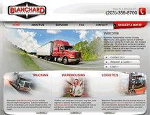 Tablet Screenshot of blanchardtransport.com